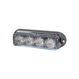 Durite 0-442-14 High Intensity 4 Green LED Warning Light - Horizontal, Chrome Bezel (19 flash patterns) PN: 0-442-14